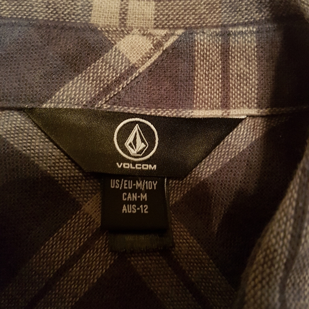 Volcom Youth Flannel Plaid Shirt - Picture 4 of 8